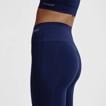 Legging Femme Hana Seamles - Bleu - hummel