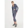 Legging de sport femme Hmllehde Tights Iris Flower - Gray - hummel