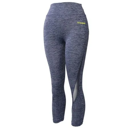 Legging de sport femme Hmllehde Tights Iris Flower - Gray - hummel