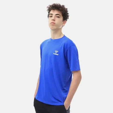 T-shirt Homme S/s Hmlalvaros - bleu - hummel