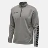 Sweatshirt Homme Authentic Zip - Gris - hummel