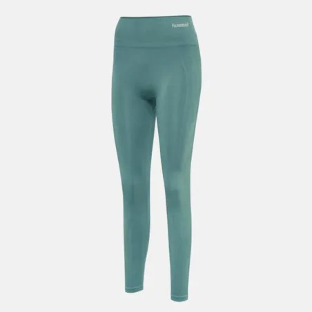 Legging Femme SEAMLESS - Vert - hummel
