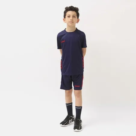 Tenue d'entrainement enfant promo - Bleu/Rouge - hummel