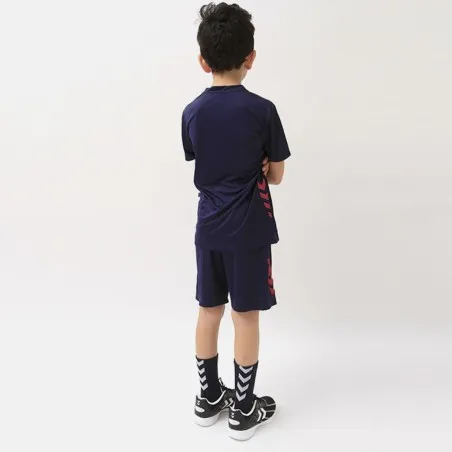 Tenue d'entrainement enfant promo - Bleu/Rouge - hummel