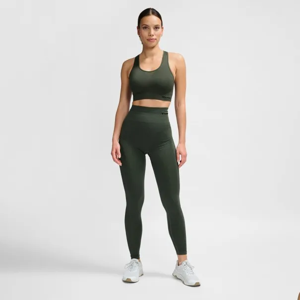 Legging Femme Hmltif Seamless - Vert - hummel