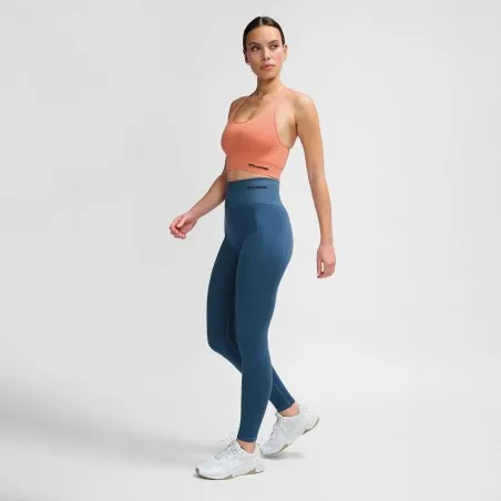 legging Femme Hmltif Seamless - Bleu - hummel