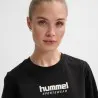 T-shirt Femme Hmllgc Malu Cropped - Noir - hummel