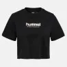 T-shirt Femme Hmllgc Malu Cropped - Noir - hummel