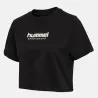 T-shirt Femme Hmllgc Malu Cropped - Noir - hummel