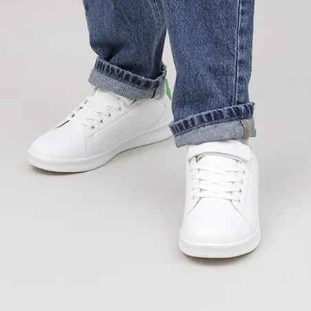 Chaussures enfant Busan - Blanc/Vert - hummel