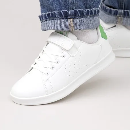 Chaussures enfant Busan - Blanc/Vert - hummel