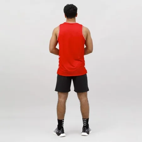 Maillot de Sport Homme hummel Maillot Officiel Équipe National de Basket - Rouge T0165-3002 - hummel