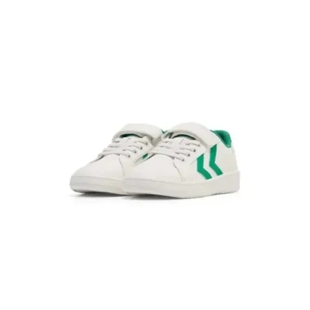 Chaussures enfants Derby Court Jr  Blanc-Vert - hummel