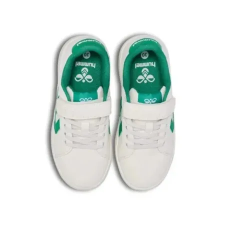 Chaussures enfants Derby Court Jr  Blanc-Vert - hummel