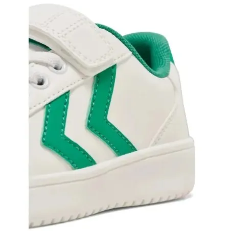 Chaussures enfants Derby Court Jr  Blanc-Vert - hummel