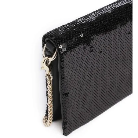 Just Pochette Soiree Rectangulaire Paillette Noir - JUST CAVALLI