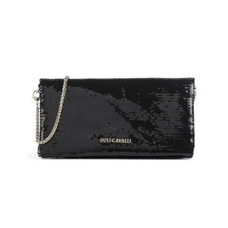 Just Pochette Soiree Rectangulaire Paillette Noir - JUST CAVALLI
