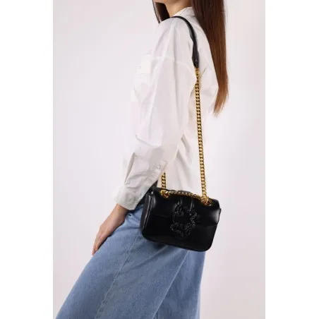 Just Sac Nylon Pm Carre Fermeture Snake Noir - JUST CAVALLI