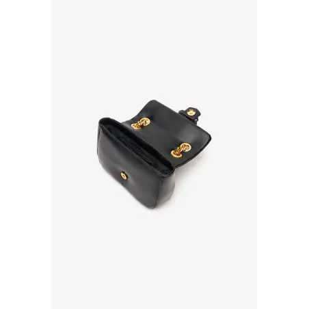 Just Sac Nylon Pm Carre Fermeture Snake Noir - JUST CAVALLI