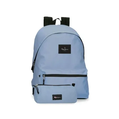 Pepe Jeans Sac A Dos Bleu Ciel + Trousse 6329228 - PEPE JEANS