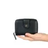 Ted Lapidus Porte Feuille Monnaie Jara Col N-J-Sil-Bl - TED LAPIDUS