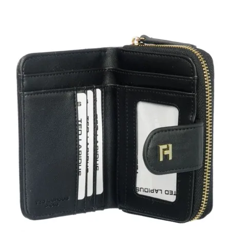 Ted Lapidus Porte Feuille Monnaie Jara Col N-J-Sil-Bl - TED LAPIDUS