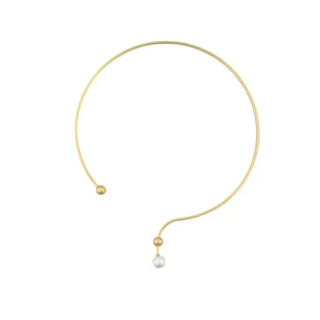 Collier Torque Perle Élégance  KR6209 - ALBERTO RICCI