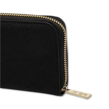 JUST PORTE FEUILLE LISS JUST METAL NOIR - JUST CAVALLI