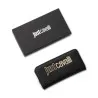 JUST PORTE FEUILLE LISS JUST METAL NOIR - JUST CAVALLI