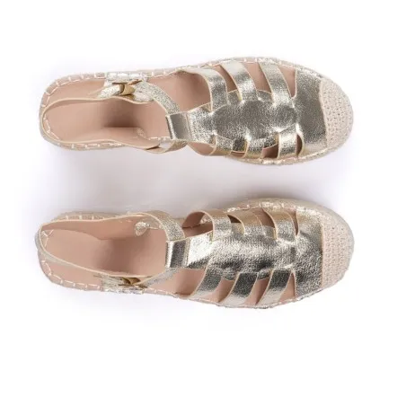 Sandale halfa dorée femme confortable E26-F869 - Seaside