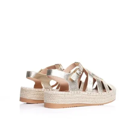 Sandale halfa dorée femme confortable E26-F869 - Seaside