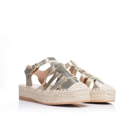 Sandale halfa dorée femme confortable E26-F869 - Seaside