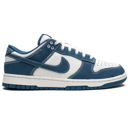 Nike Homme – Nike Dunk Low Retro SE – Blanc sommet/Bleu industriel - NIKE