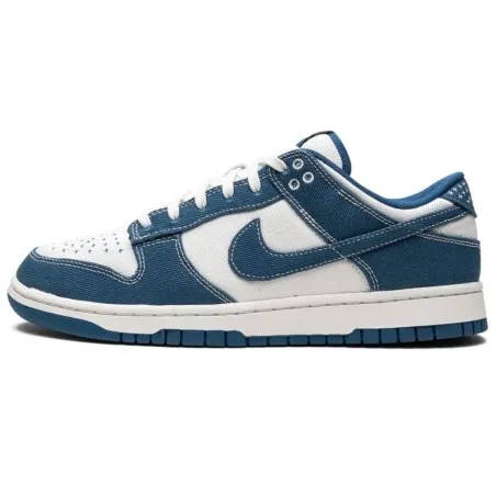 Nike Homme – Nike Dunk Low Retro SE – Blanc sommet/Bleu industriel - NIKE