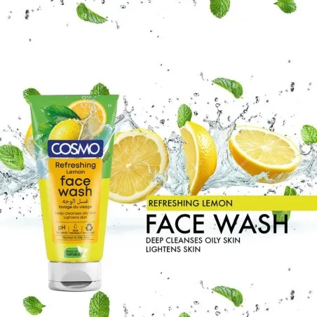 COSMO - Gel Nettoyant Visage Rafraîchissant Au Citron 150Ml - COSMO