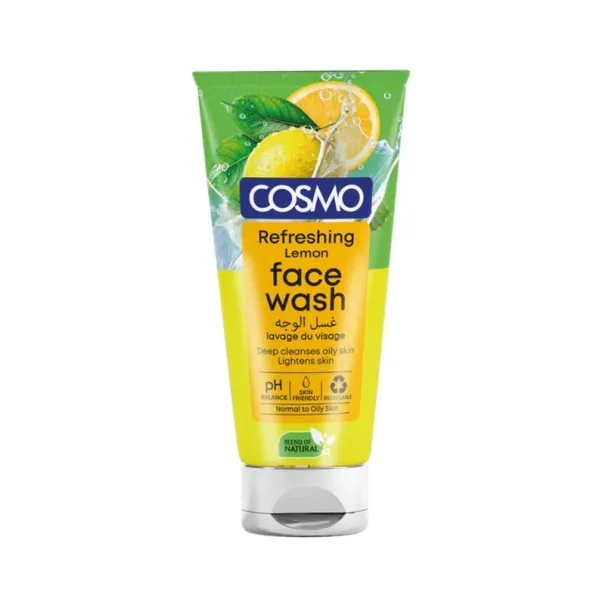 COSMO - Gel Nettoyant Visage Rafraîchissant Au Citron 150Ml - COSMO