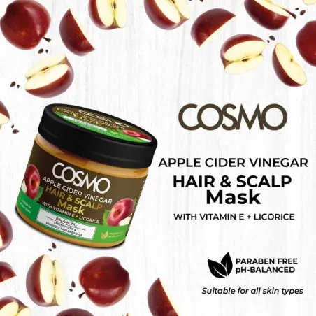 COSMO - Masque Capillaire Et Cuir Chevelu Au Vinaigre De Cidre 325G - COSMO