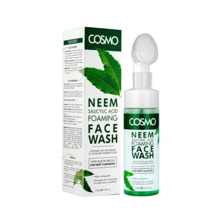 COSMO - Mousse Nettoyant Visage À L’Acide Salicylique Et Au Neem 175Ml - COSMO