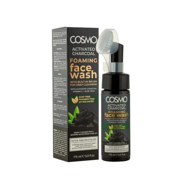COSMO - Mousse Nettoyant Visage Au Charbon Actif 175Ml - COSMO