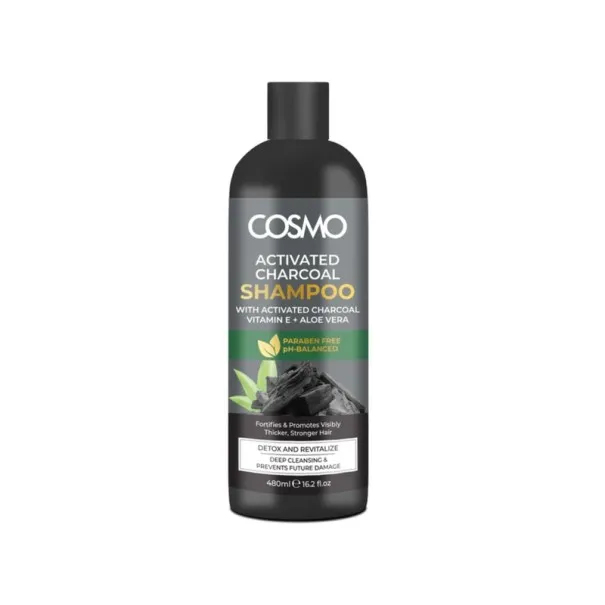 COSMO - Shampoing Au Charbon Actif 480Ml - COSMO