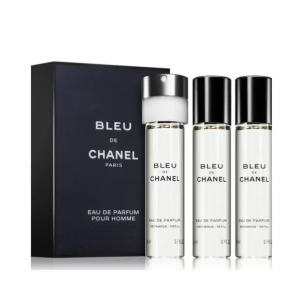 CHANEL BLEU DE CHANEL 3 X EAU DE TOILETTE TWIST &  Pour Hommes - CHANEL