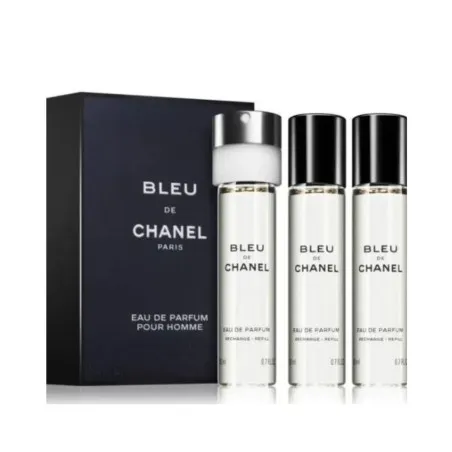 CHANEL BLEU DE CHANEL 3 X EAU DE TOILETTE TWIST &  Pour Hommes - CHANEL