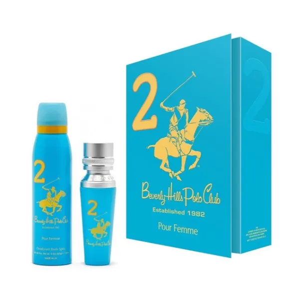 U.S. POLO – Coffret Club Sport Femme Eau de Toilette 50Ml+ Deodorant N°2 - BEVERLY HILLS POLO CLUB