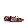 Ballerines tissu satin imprimé léopard P26-0181 - Seaside