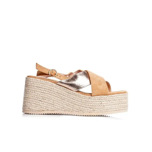 Sandales compensées halfa femme tendance E26-F29 - Seaside