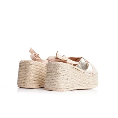 Sandales compensées halfa femme tendance E26-F29 - Seaside