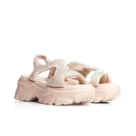 Sandales sport chic à strass P26-G013 - Seaside