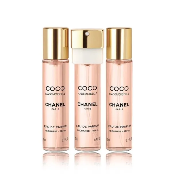 CHANEL COCO MADEMOISELLE 3 x 20 ml EAU DE PARFUM REFILL SET - CHANEL