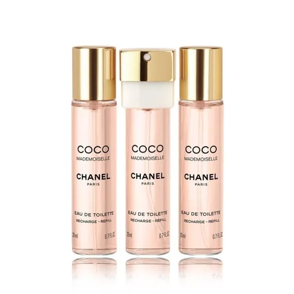 CHANEL COCO MADEMOISELLE 3x20ml EAU DE TOILETTE REFILL SET - CHANEL