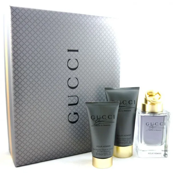 GUCCI MADE TO MEASURE 90 ml Coffret : 90 ml EDT SP + 45 ml ALL OVER SHAMPOO + 75 ml AFTER SHAVE BALM - Gucci